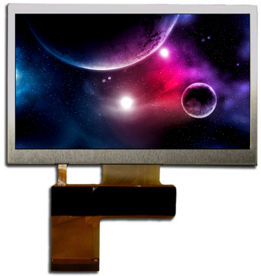 Picture of 4.3" 480x272 Resolution Industrial TN TFT with High Bright Backlight